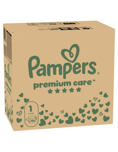 Pampers Premium Care Teipmähkmed, Suurus 1, 156...