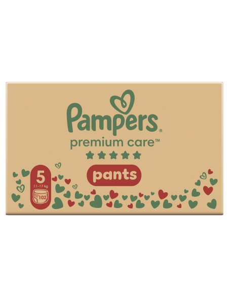 Pampers Premium Care Pants Mähkmed, Suurus 5, 102 Mähet, 11-17 kg