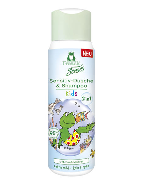 KAST 6tk! Frosch dušigeel ja šampoon Senses lastele 300 ml