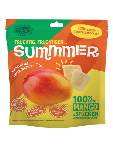 KAST 15 tk! Summmer külmkuivatatud mango tükid 11g