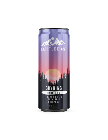 KAST 24 tk! Latitude65 energiajook Gryning metsmaasikamaitseline 330 ml