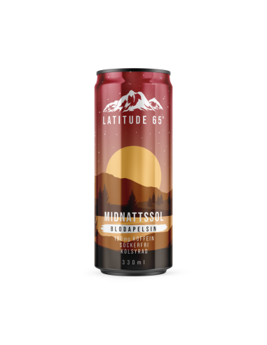 KAST 24 tk! Latitude65 energiajook Midnattssol veriapelsinimaitseline 330 ml