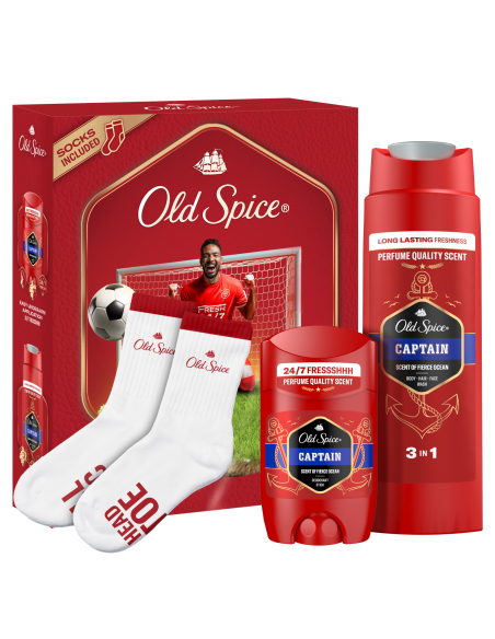 KAST 6 tk! Old Spice kinkekomplekt Captain Footballer