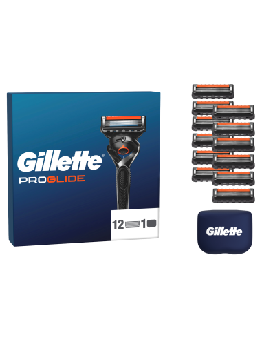 Gillette Fusion Proglide Varuterad Meestele 12 tk, Terade Hoidik