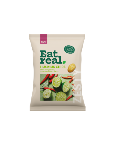 KAST 10 tk! Eat Real hummusekrõpsud tšilli, laimi ja meresoolaga 110 g