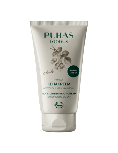 KAST 10 tk! Puhas Loodus niisutav kehakreem kibuvits 150 ml