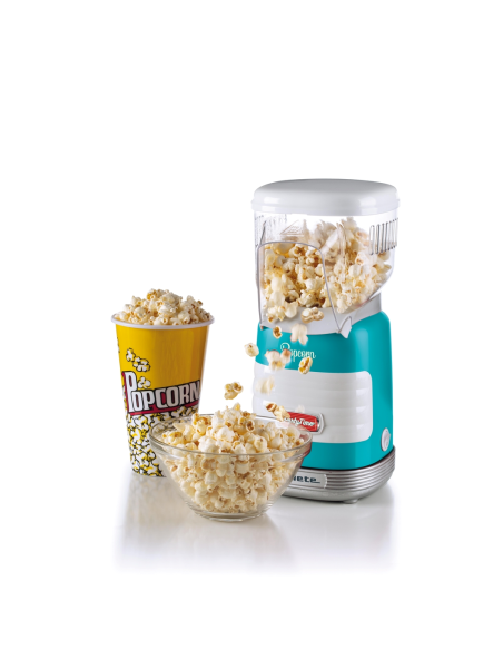 2956  Pop Corn Popper Party Time Retrostiilis kompaktne popkornimasin