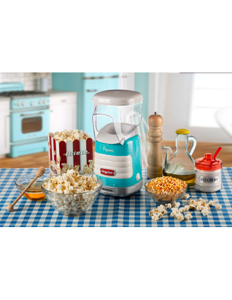 2956  Pop Corn Popper Party Time Retrostiilis kompaktne popkornimasin