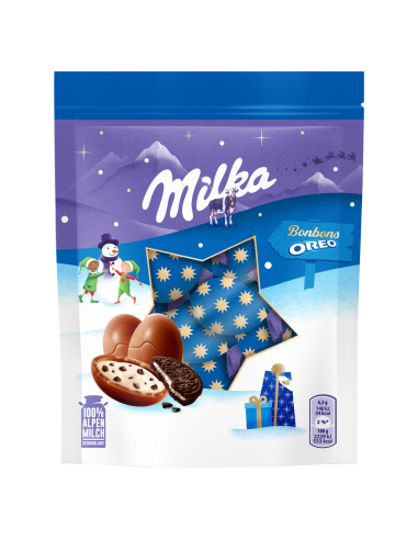 KAST 26 tk! Piimašokolaadikommid Milka Oreo 86g