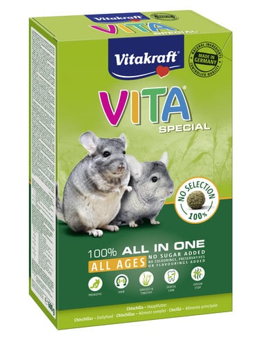 KAST 5 tk! Vitakraft Vita Special täissööt tsintsiljadele 600g