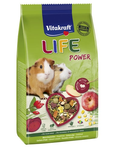 KAST 5 tk! Vitakraft Life Power täissööt merisigadele 600g