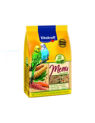 KAST 6 tk! Vitakraft Premium Menu viirpapagoide täissööt 500g