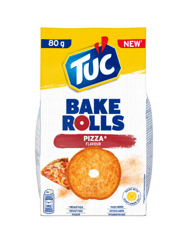 KAST 14 tk! TUC Baked Rolls saiakrõpsud pizza 80g