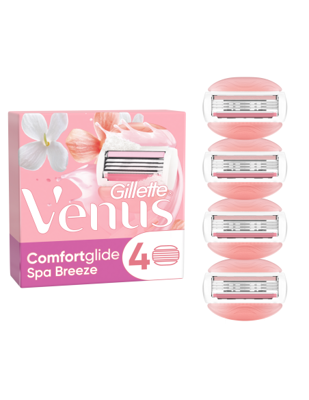 KAST 40 tk! Gillette Venus ComfortGlide Spa Breeze Raseerija Varuterad, 4 tk
