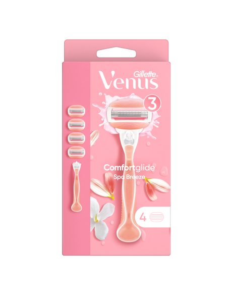 Gillette Venus ComfortGlide Spa Breeze Raseerija + Vahetusterad 4 tk