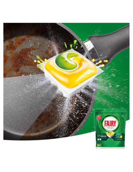 Fairy Original All in One Nõudepesumasina Tabletid Lemon, 100 tk