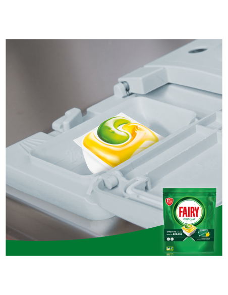 Fairy Original All in One Nõudepesumasina Tabletid Lemon, 100 tk