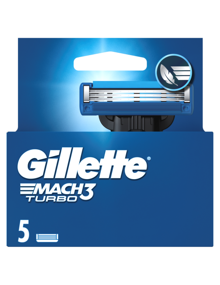 Gillette Mach3 Turbo meeste raseerija varuterad 5 tk
