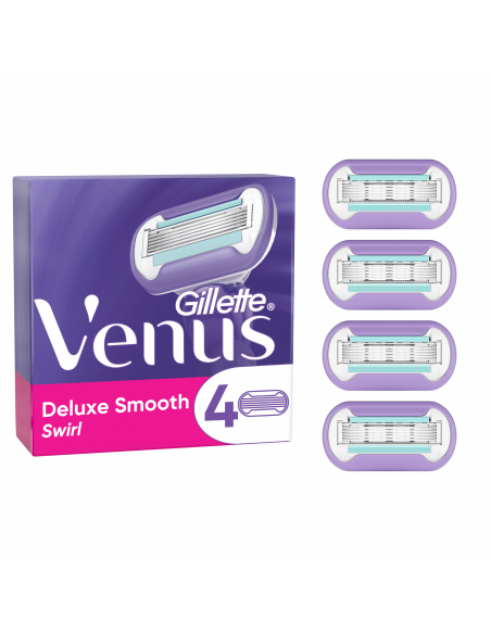 KAST 40 tk! Gillette Venus Deluxe Smooth Swirl Raseerija Varuterad, 4 tk