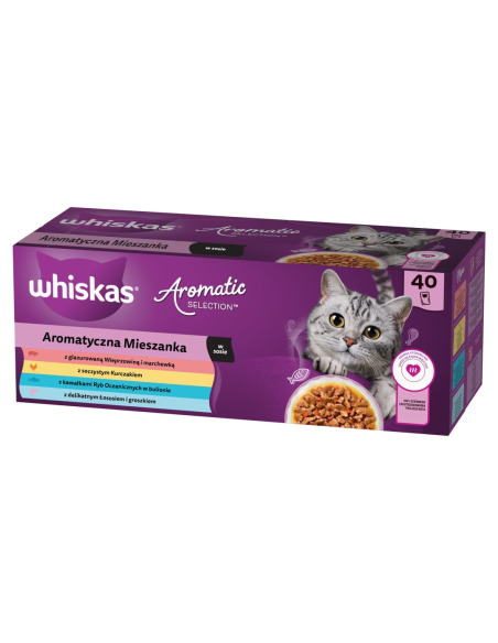 Whiskas täiskasvanud kassidele 40x85g täisväärtuslik märgtoit kastmes