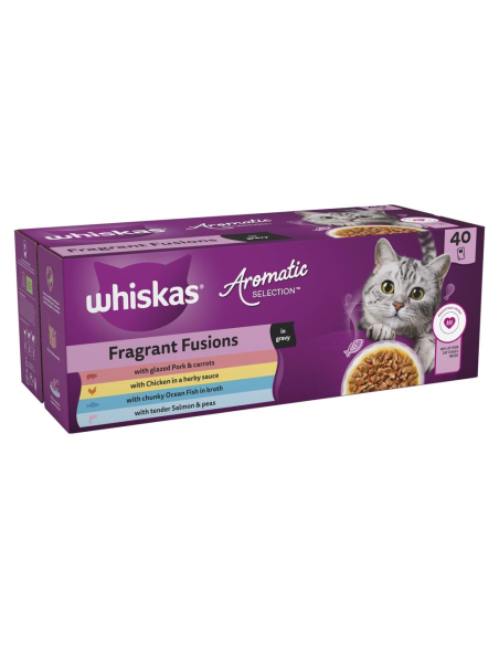 Whiskas täiskasvanud kassidele 40x85g täisväärtuslik märgtoit kastmes