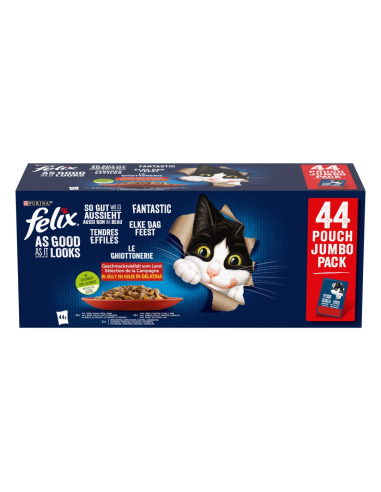 Felix Fantastic märg kassitoit (44 x 85 g)...