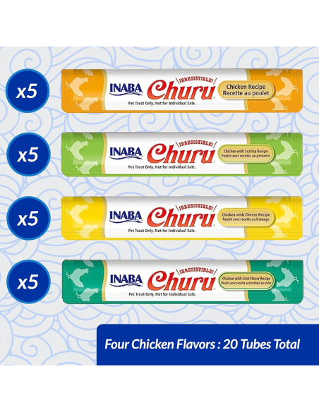 Inaba Cat Churu 20x14g (280g) kreemjas kassimaius kanaga