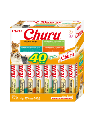KAST 12 tk! Inaba Cat Churu 40x14g (560g)...