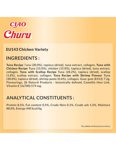 KAST 12 tk! Inaba Cat Churu 40x14g (560g) kreemjas kassimaius kanaga