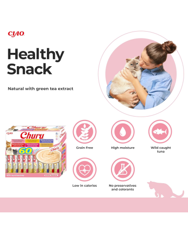 KAST 8 tk! Inaba Cat Churu 60x14g (840g)...