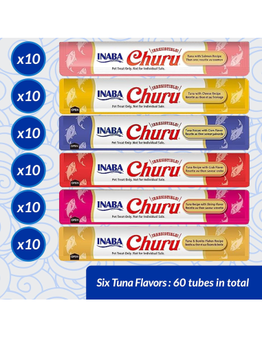 KAST 8 tk! Inaba Cat Churu 60x14g (840g)...