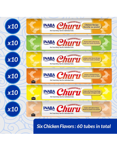 KAST 8 tk! Inaba Cat Churu 60x14g (840g)...