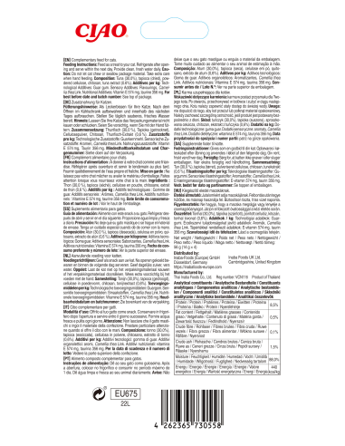 INABA CAT CHURU HAIRBALL TUNA kassimaius...