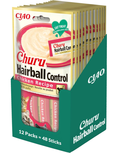 INABA CAT Churu Hairball Chicken,...
