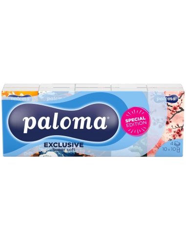 Paloma taskurätikud Exclusive 10x10 4-kihilised