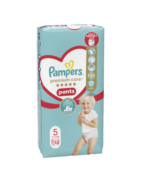Pampers Premium Care Pants Mähkmed, Suurus 5, 104 Mähet, 12-17kg