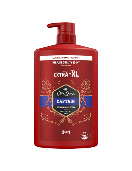 Old Spice Captain Meeste Dušigeel Ja Šampoon, 1000 ml