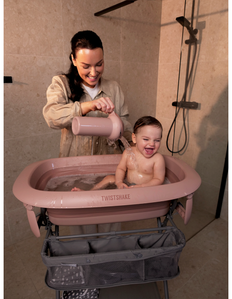 Twistshake vann, padi ja loputusnõu roosa