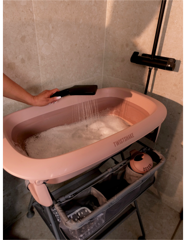 Twistshake vann, padi ja loputusnõu roosa