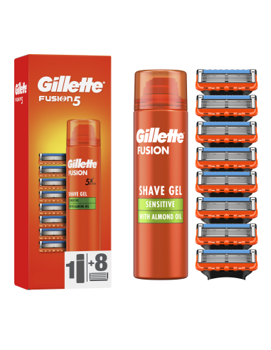 Gillette Fusion5 raseerija terad 8 tk + Fusion...