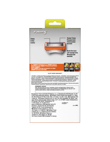 Gillette Fusion5 raseerija terad 8 tk + Fusion...
