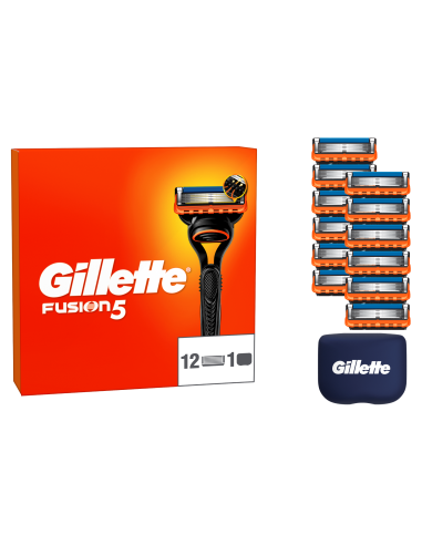 Gillette Fusion5 12 vahetustera+terade hoidik