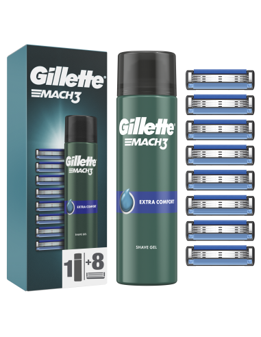 Gillette Mach3 raseerija terad 8 tk + Mach3...