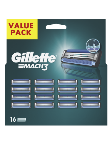 Gillette Mach3 Meeste Varuterad, 16 tk