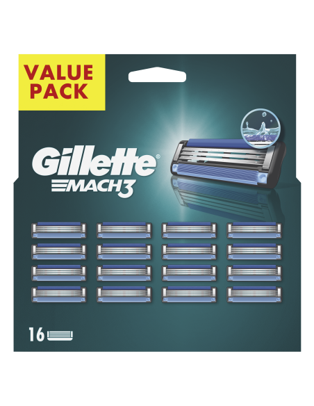 Gillette Mach3 Meeste Varuterad, 16 tk