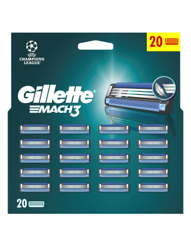 KAST 6 tk! Gillette Mach3 Meeste Varuterad, 20 tk