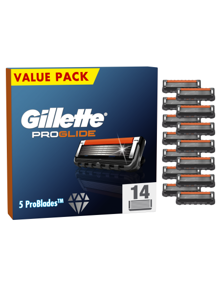 Gillette Fusion Proglide varuterad meestele 14 tk