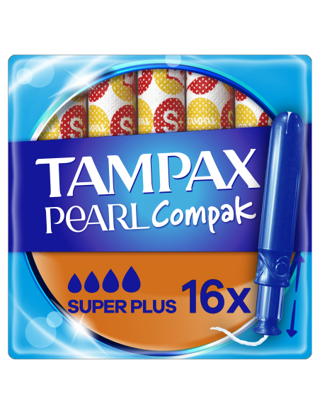 KAST 8 tk! Tampax Compak Pearl Super Plus Tampoonid Aplikaatoriga, 16 tk 