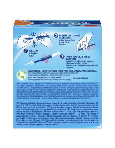 KAST 8 tk! Tampax Compak Pearl Super Plus Tampoonid Aplikaatoriga, 16 tk 