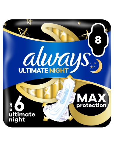 Always Ultimate Night Size 6 Tiibadega...